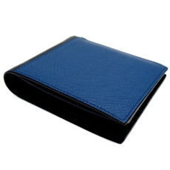 Prada Blue Saffiano Bifold Leather Wallet - Picture 4 of 9